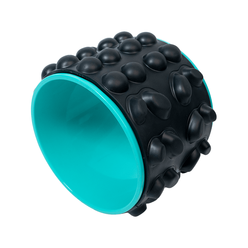 Wide and Thickened Back Stretch PU Yoga Wheel with Large Dots Wide and Thickened Back Stretch PU Yoga Wheel with Large Dots